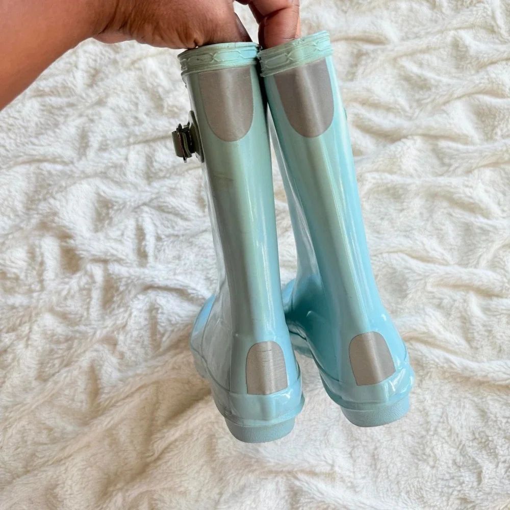 Hunter Kids Original Rain Boots Light Blue Size US 13B/1G
